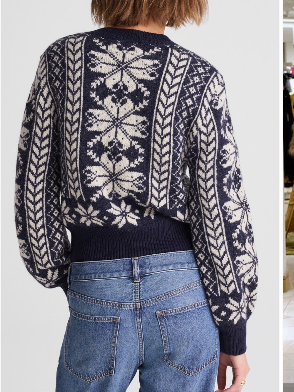 Madewell Fair Isle Wool Cardigan Jacket XL - Picture 2 of 16
